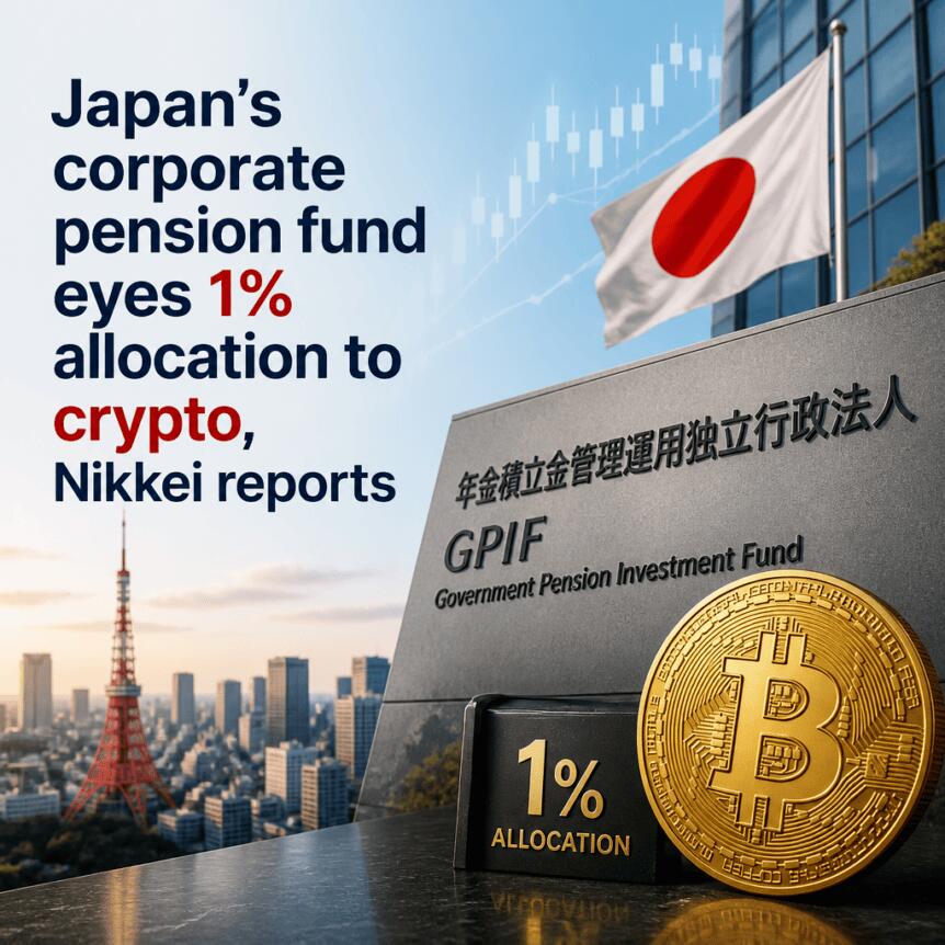 Japans Corporate Pension Fund Considers Allocation to Cryptocurrency